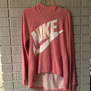 Girls xl Nike logo hoodie, pink